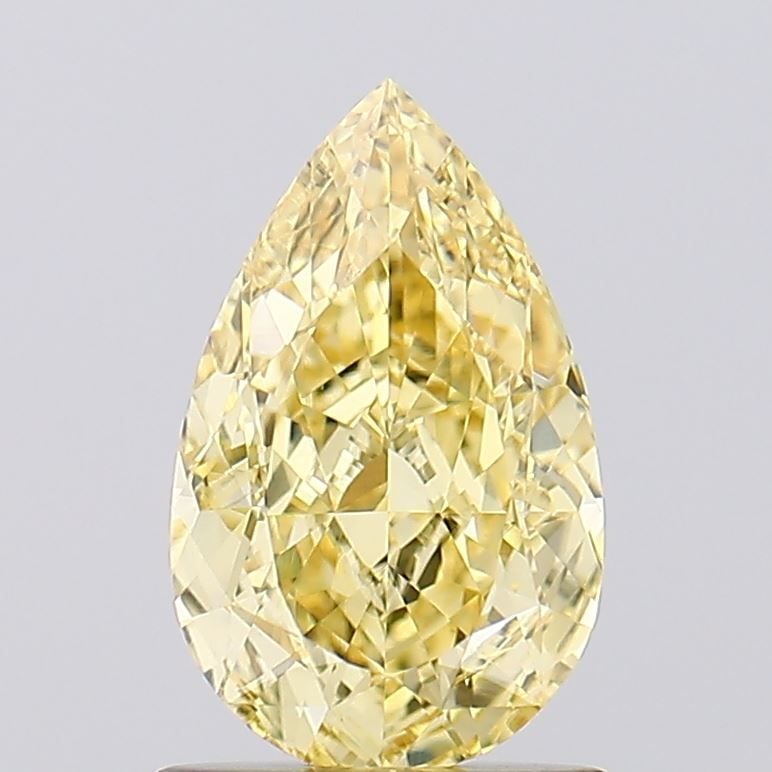 Loose Lab Diamond - IGI Pear 1.18ct Fancy Intense Yellow VVS2: Loose Lab Diamond - IGI Pear 1.18ct Fancy Intense Yellow VVS2 Experience the vibrant warmth of a Fancy Intense Yellow diamond, boasting an exceptional VVS2 clarity and EX polish. This 1.18ct lab-grown