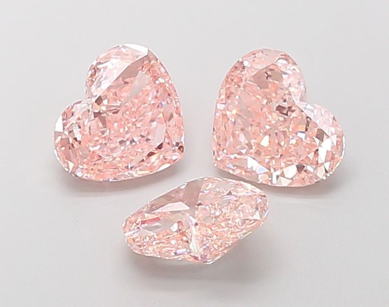Loose Lab Diamond - Heart 1.05ct Fancy Vivid Pink VVS2: Loose Lab Diamond - Heart 1.05ct Fancy Vivid Pink VVS2 A truly unique and stunning addition to any jewelry collection, this 1.05ct Fancy Vivid Pink lab diamond boasts exceptional clarity (VVS2) and po