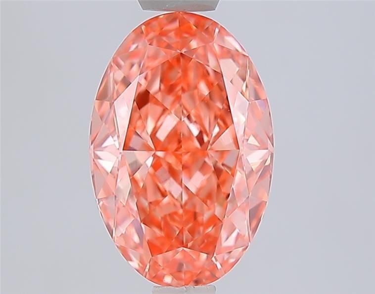 IGI Oval 2.04ct Fancy Vivid Pink VVS2 Loose Lab Diamond (1 of 1)