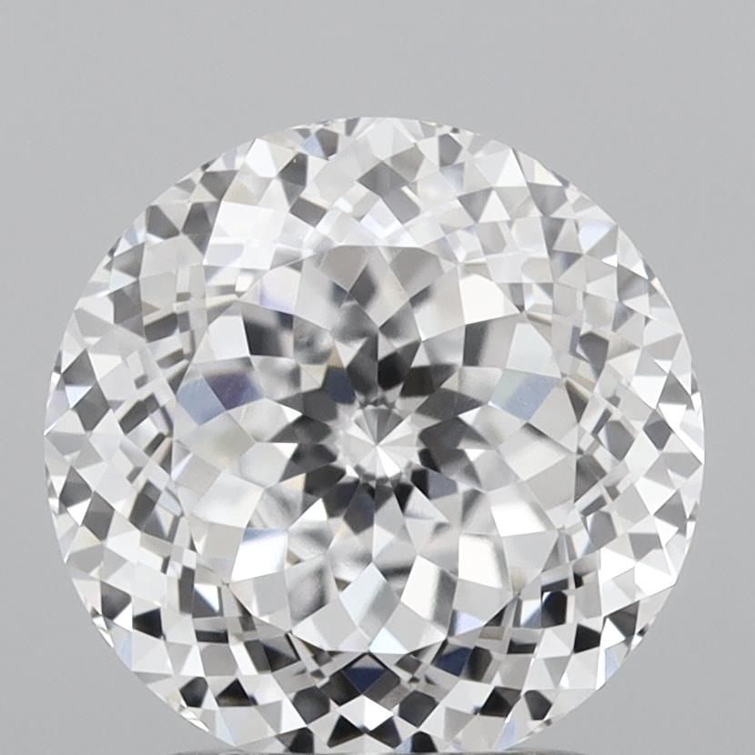 IGI Round 2.08ct D VVS2 Diamond: IGI Round 2.08ct D VVS2 Diamond Experience the unparalleled brilliance of this stunning 2.08ct IGI Round diamond, boasting an exceptional D color and VVS2 clarity that shines with unparalleled radianc