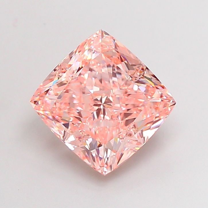 Loose Lab Diamond - IGI Cushion Modified 5.02ct Fancy Vivid Pink VVS2: Loose Lab Diamond - IGI Cushion Modified 5.02ct Fancy Vivid Pink VVS2 Experience the rare beauty of a lab-grown diamond, certified by the International Gemological Institute (IGI) as Fancy Vivid Pink