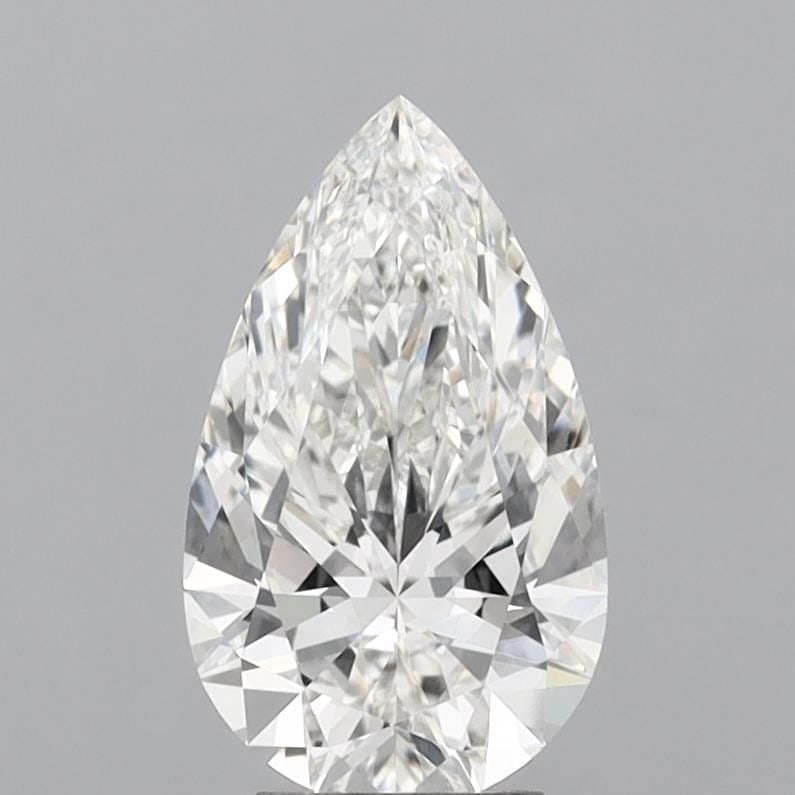Loose Lab Diamond - IGI Pear 4.19ct G VVS2: Loose Lab Diamond - IGI Pear 4.19ct G VVS2 A stunning lab-grown diamond, certified by the International Gemological Institute (IGI), boasts exceptional clarity and color, with a VVS2 grade that shines