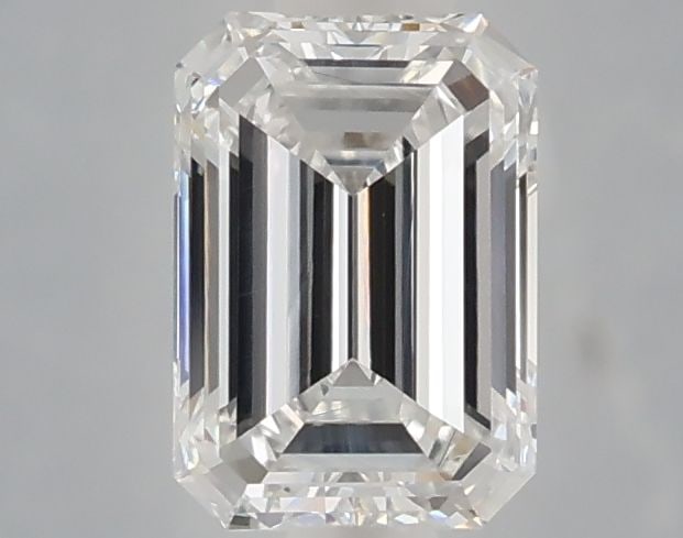Loose Lab Diamond - Emerald 1.04ct E VVS2: Loose Lab Diamond - Emerald 1.04ct E VVS2 A rare and exceptional emerald-cut lab diamond, this 1.04ct gem boasts an impressive E color grade, indicating its vibrant green hue, and VVS2 clarity, signif