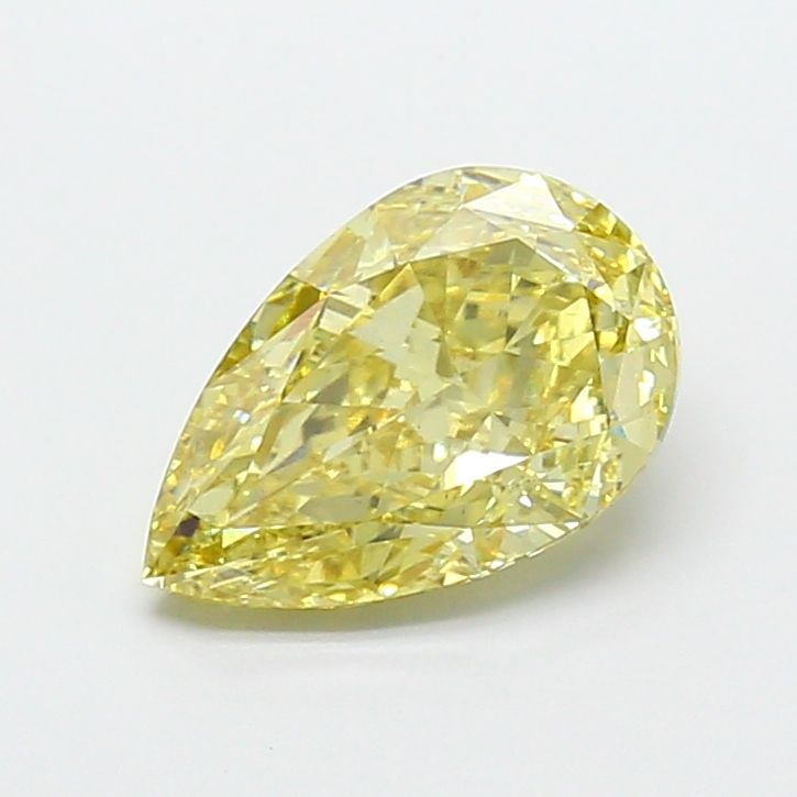 Loose Lab Diamond - IGI Pear 4.55ct Fancy Intense Yellow VVS2: Loose Lab Diamond - IGI Pear 4.55ct Fancy Intense Yellow VVS2 Experience the vibrant warmth of a lab-grown diamond, expertly certified by the International Gemological Institute (IGI) as a Fancy Inten