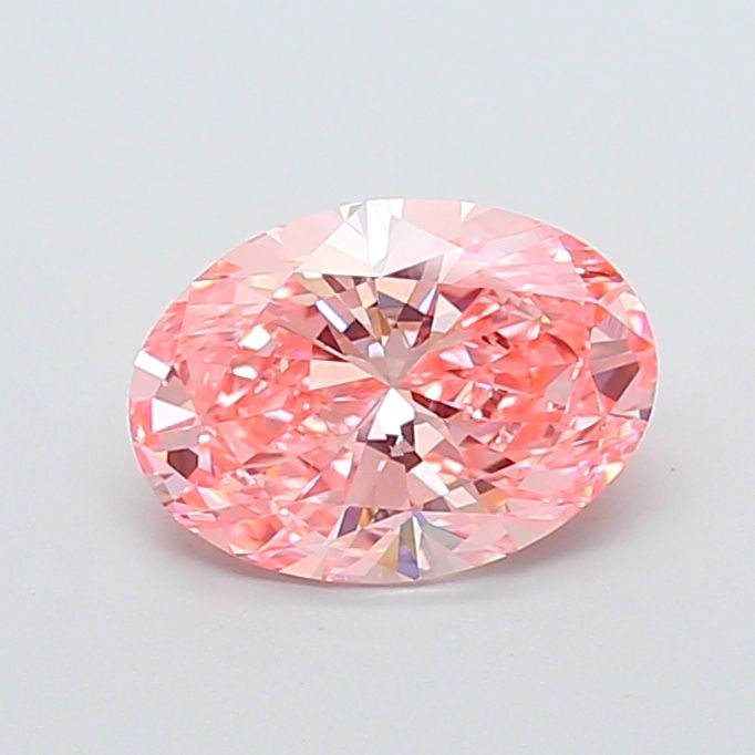 IGI Oval 2.09ct Fancy Vivid Pink VVS2 Loose Lab Diamond: IGI Oval 2.09ct Fancy Vivid Pink VVS2 Loose Lab Diamond A true gem for the modern collector, this 2.09ct Fancy Vivid Pink VVS2 lab diamond boasts exceptional color and clarity, with a vibrant pink