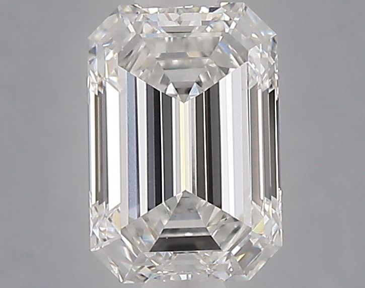 Loose Lab Diamond - Emerald 1.09ct E VVS2: Loose Lab Diamond - Emerald 1.09ct E VVS2 A rare and exceptional emerald-cut lab diamond, weighing 1.09 carats, boasts an impressive E color grading and VVS2 clarity, giving it a luxurious and sought-