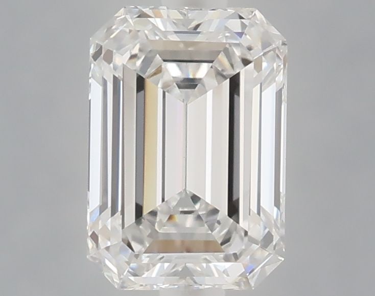 Loose Lab Diamond - Emerald 1.09ct E VVS2: Loose Lab Diamond - Emerald 1.09ct E VVS2 A rare and exceptional emerald-cut lab diamond, certified as VVS2 clarity and boasting an impressive 1.09 carats of vibrant color, shines in this stunning gem