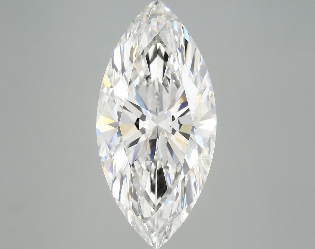 IGI Marquise 5.1ct F VVS2 Loose Lab Diamond: IGI Marquise 5.1ct F VVS2 Loose Lab Diamond A stunning IGI-certified marquise-cut lab diamond, boasting exceptional clarity and color, stands out with its 5.1 carat size and impressive EX polish and