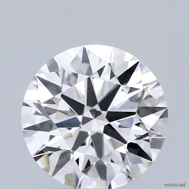 IGI Round 1.12ct F VVS2 Ideal Loose Lab Diamond: IGI Round 1.12ct F VVS2 Ideal Loose Lab Diamond Experience the brilliance of a lab-grown diamond, certified by IGI as a 1.12ct F VVS2 Ideal Round, boasting exceptional cut, color, and clarity. This