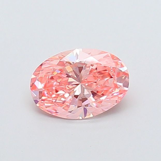 IGI Oval 1.01ct Fancy Vivid Pink VVS2 Loose Lab Diamond: IGI Oval 1.01ct Fancy Vivid Pink VVS2 Loose Lab Diamond Experience the rare beauty of a Fancy Vivid Pink diamond, one of the most coveted colors in the world of gemstones. This 1.01ct IGI-certified la