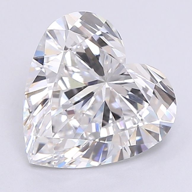 IGI Heart 1.9ct E VVS2 Loose Lab Diamond: IGI Heart 1.9ct E VVS2 Loose Lab Diamond A stunning lab-grown diamond, certified by the International Gemological Institute (IGI), boasts exceptional clarity with its VVS2 grade and vibrant color, sho