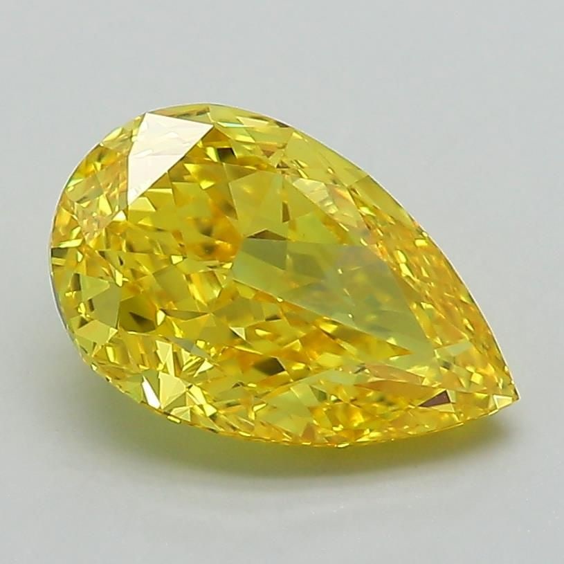 Loose Lab Diamond - IGI Pear 2.04ct Fancy Vivid Yellow VVS2 (1 of 1)