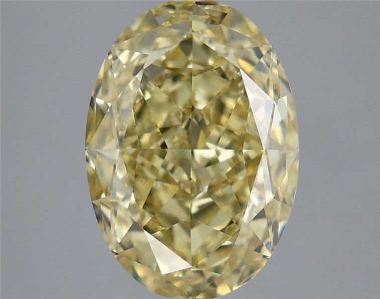 IGI Oval 5.03ct Fancy Intense Yellow VVS2 Diamond: IGI Oval 5.03ct Fancy Intense Yellow VVS2 Diamond Experience the vibrant warmth of nature's most coveted gemstone, the Fancy Intense Yellow Diamond. This stunning 5.03ct oval-cut treasure boasts an EX