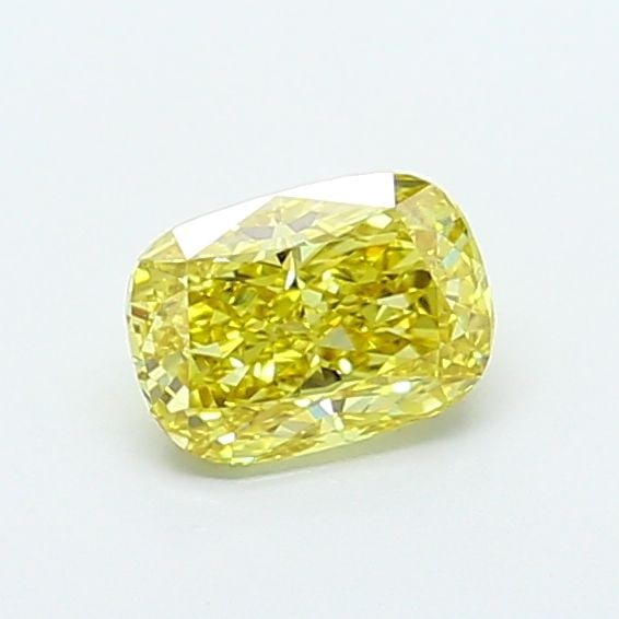 Loose Lab Diamond - IGI Cushion Modified 1.12ct Fancy Intense Yellow VVS2: Loose Lab Diamond - IGI Cushion Modified 1.12ct Fancy Intense Yellow VVS2 A rare and vibrant Fancy Intense Yellow lab diamond, certified by the International Gemological Institute (IGI), boasts except