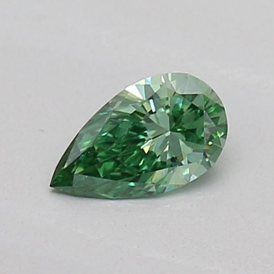 Loose Lab Diamond - IGI Pear 0.16ct Fancy Vivid Green VVS2: Loose Lab Diamond - IGI Pear 0.16ct Fancy Vivid Green VVS2 Experience the rare beauty of a lab-grown diamond, certified by the International Gemological Institute (IGI) as Fancy Vivid Green, with