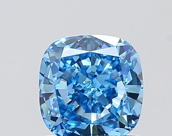 Loose Lab Diamond - IGI Cushion Modified 1.01ct Fancy Vivid Blue VVS2: Loose Lab Diamond - IGI Cushion Modified 1.01ct Fancy Vivid Blue VVS2 Experience the breathtaking beauty of a lab-grown diamond, certified by IGI as Fancy Vivid Blue with exceptional clarity and