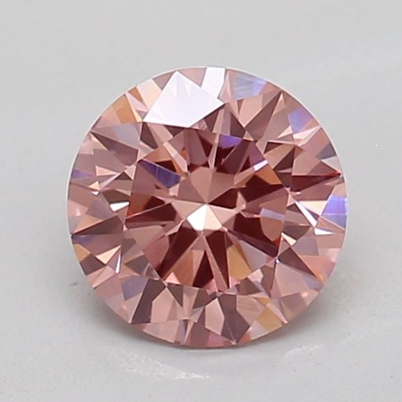 IGI Round 0.59ct Fancy Intense Pink VVS2 Loose Lab Diamond (1 of 1)