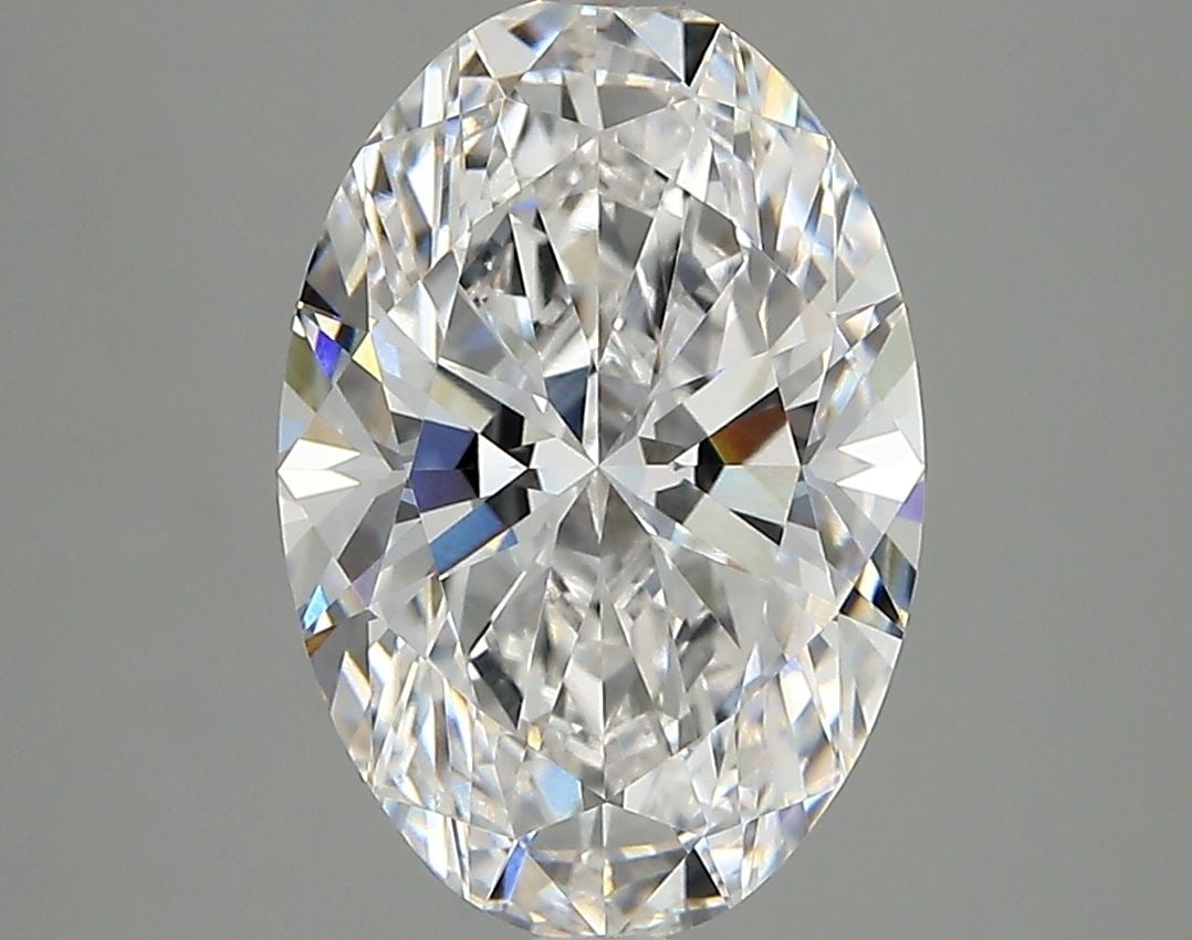IGI Oval 3.39ct E VVS2 Loose Lab Diamond: IGI Oval 3.39ct E VVS2 Loose Lab Diamond Experience the brilliance of nature, without the environmental impact, with this exceptional 3.39ct IGI Oval lab-grown diamond. Certified VVS2 clarity and EX p