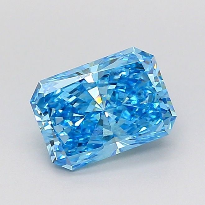 IGI Radiant 1.02ct Fancy Vivid Blue VVS2 Loose Lab Diamond: IGI Radiant 1.02ct Fancy Vivid Blue VVS2 Loose Lab Diamond Experience the breathtaking beauty of a lab-grown Fancy Vivid Blue diamond, certified by IGI as VVS2 clarity and boasting an exceptional cut
