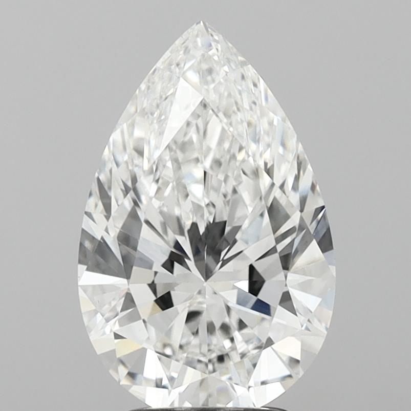 Loose Lab Diamond - IGI Pear 3.01ct E VVS2: Loose Lab Diamond - IGI Pear 3.01ct E VVS2 A rare and exquisite lab-grown diamond, certified by the International Gemological Institute (IGI), boasts exceptional clarity with an E color grade and VVS2