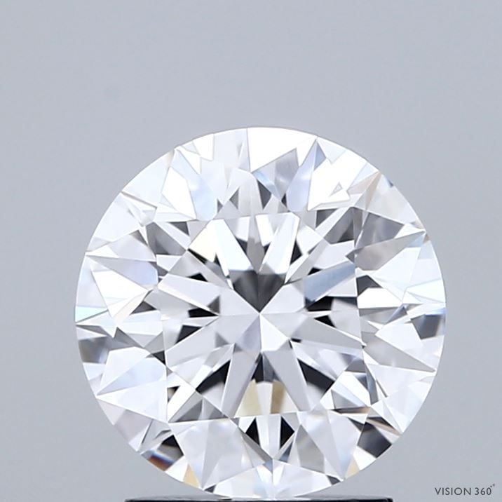 IGI Round 2.08ct D VVS1 Ideal Loose Lab Diamond: IGI Round 2.08ct D VVS1 Ideal Loose Lab Diamond Experience the brilliance of a lab-grown diamond, certified by IGI as a 2.08ct D VVS1 Ideal Round cut, boasting exceptional clarity and polish. This