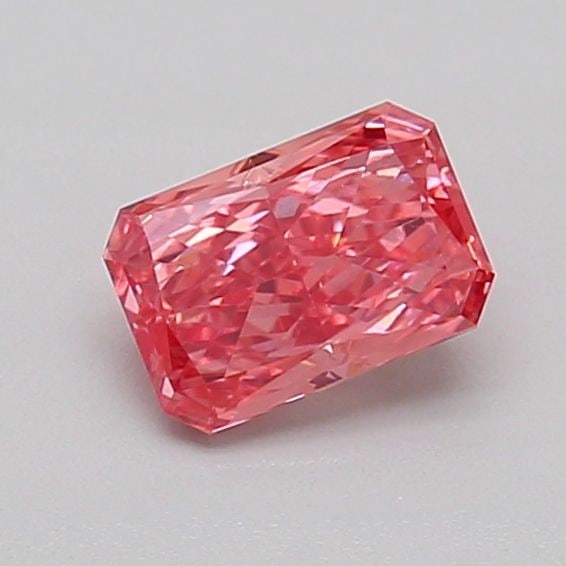 IGI Radiant 0.63ct Fancy Vivid Pink VVS2 Loose Lab Diamond: IGI Radiant 0.63ct Fancy Vivid Pink VVS2 Loose Lab Diamond Experience the rare beauty of a Fancy Vivid Pink diamond, one of the most coveted colors in the world of gemstones. This stunning 0.63ct