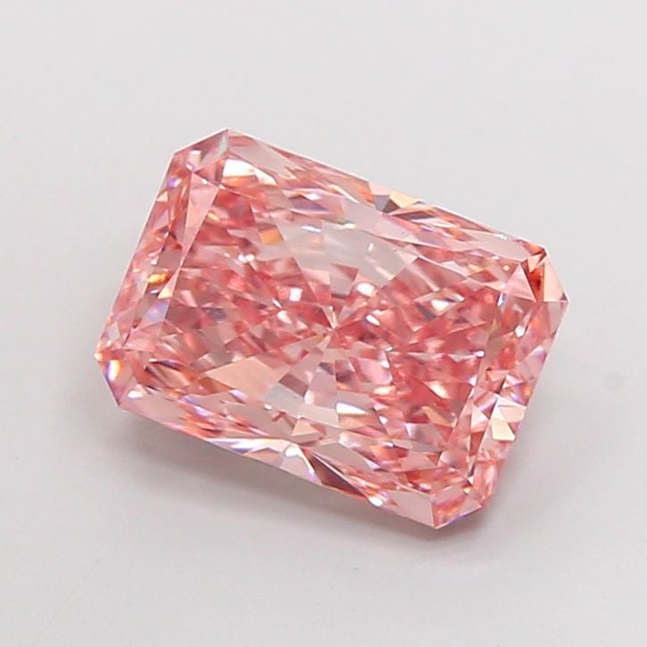 IGI Radiant 5.04ct Fancy Intense Pink VVS2 Loose Lab Diamond: IGI Radiant 5.04ct Fancy Intense Pink VVS2 Loose Lab Diamond Experience the breathtaking beauty of a lab-grown diamond, certified by IGI as a 5.04ct Fancy Intense Pink VVS2 Loose Gemstone. This exquis