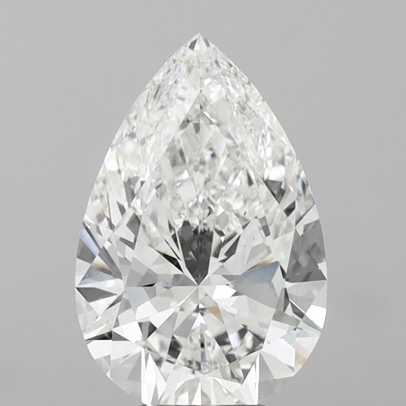 Loose Lab Diamond - IGI Pear 5.01ct E VVS2: Loose Lab Diamond - IGI Pear 5.01ct E VVS2 Experience the exceptional beauty of a lab-grown diamond, certified by the International Gemological Institute (IGI) as a stunning 5.01ct pear-shaped gem wit