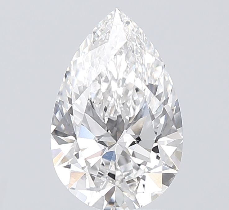 Loose Lab Diamond - IGI Pear 2.05ct E VVS2: Loose Lab Diamond - IGI Pear 2.05ct E VVS2 A rare and exceptional lab-grown diamond, this IGI-certified pear-cut gem boasts an impressive 2.05 carats of unparalleled brilliance, with a color grade of