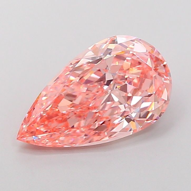 Loose Lab Diamond - IGI Pear 3.4ct Fancy Vivid Pink VVS2: Loose Lab Diamond - IGI Pear 3.4ct Fancy Vivid Pink VVS2 A true gem for the modern collector, this 3.4ct IGI-certified lab diamond boasts an extraordinary Fancy Vivid Pink hue, rivaling some of the