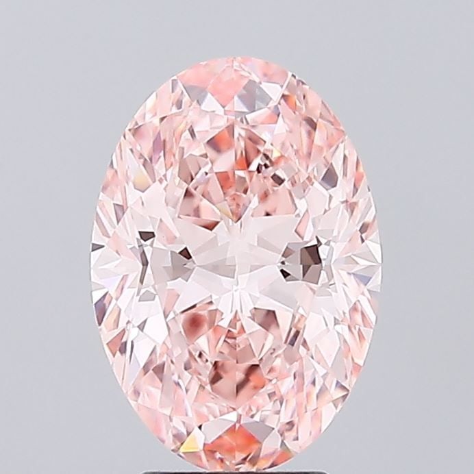 IGI Oval 3.56ct Fancy Vivid Pink VVS2 Loose Lab Diamond: IGI Oval 3.56ct Fancy Vivid Pink VVS2 Loose Lab Diamond Experience the rare beauty of a Fancy Vivid Pink diamond, one of the most coveted colors in the world of gemstones. This exquisite 3.56ct lab-gr