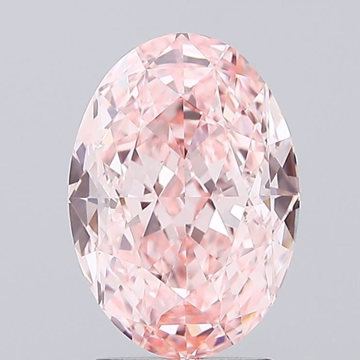IGI Oval 3.03ct Fancy Vivid Pink VVS2 Loose Lab Diamond: IGI Oval 3.03ct Fancy Vivid Pink VVS2 Loose Lab Diamond Experience the rare beauty of a Fancy Vivid Pink diamond, one of the most coveted colors in the world of gemstones. This stunning 3.03ct lab-gro