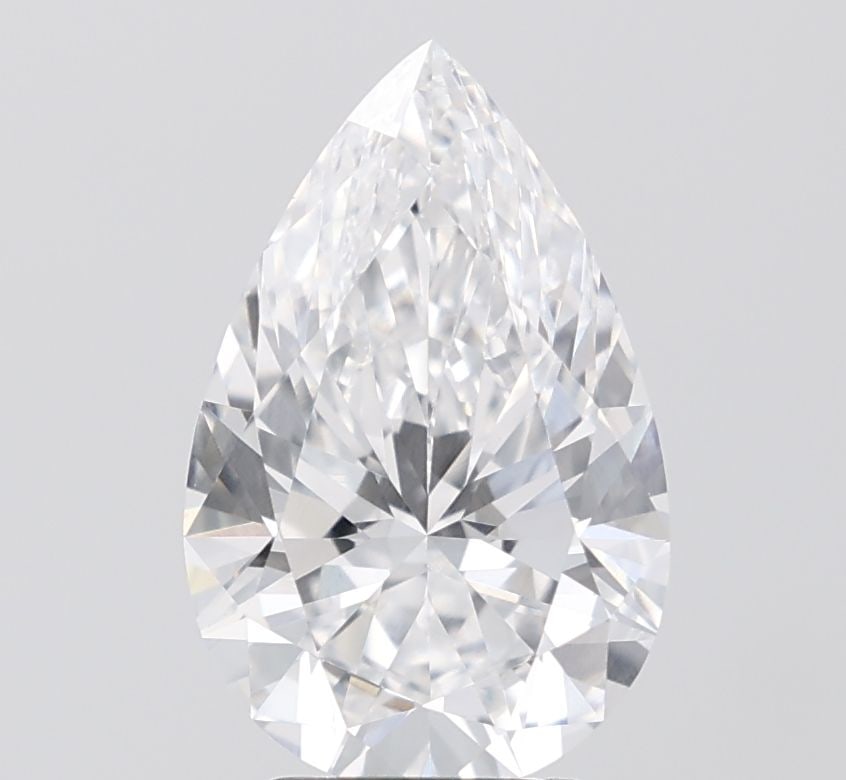 Loose Lab Diamond - IGI Pear 3.09ct D VVS2: Loose Lab Diamond - IGI Pear 3.09ct D VVS2 Experience the brilliance of a lab-grown diamond, certified by IGI as a stunning 3.09ct pear-shaped gem with exceptional clarity (VVS2) and color (D), boasti
