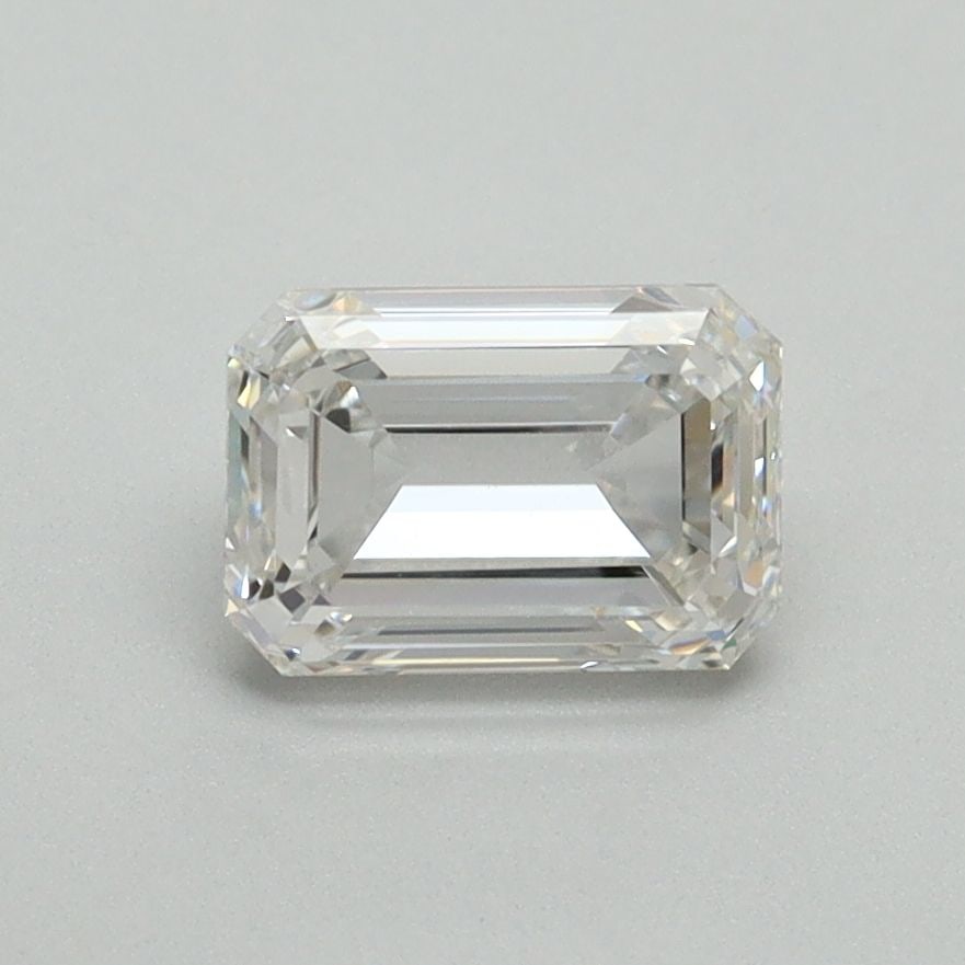 Loose 1.07ct F VVS2 Emerald Diamond: Loose 1.07ct F VVS2 Emerald Diamond A rare and stunning gemstone, this 1.07ct F VVS2 Emerald Diamond boasts exceptional clarity and color, with an EX polish that showcases its natural beauty. Grown in