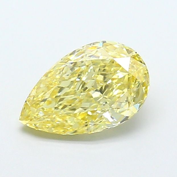 Loose Lab Diamond - IGI Pear 1.8ct Fancy Yellow VVS2: Loose Lab Diamond - IGI Pear 1.8ct Fancy Yellow VVS2 A rare and vibrant Fancy Yellow Lab Diamond, certified by the International Gemological Institute (IGI), boasts exceptional clarity with a VVS2 gra