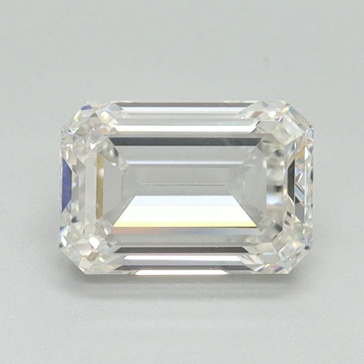 Loose Lab Diamond - Emerald 1.05ct F VVS2: Loose Lab Diamond - Emerald 1.05ct F VVS2 A stunning lab-grown emerald diamond, certified as F color and VVS2 clarity, boasts exceptional polish and symmetry. Weighing in at 1.05 carats, this rare gem