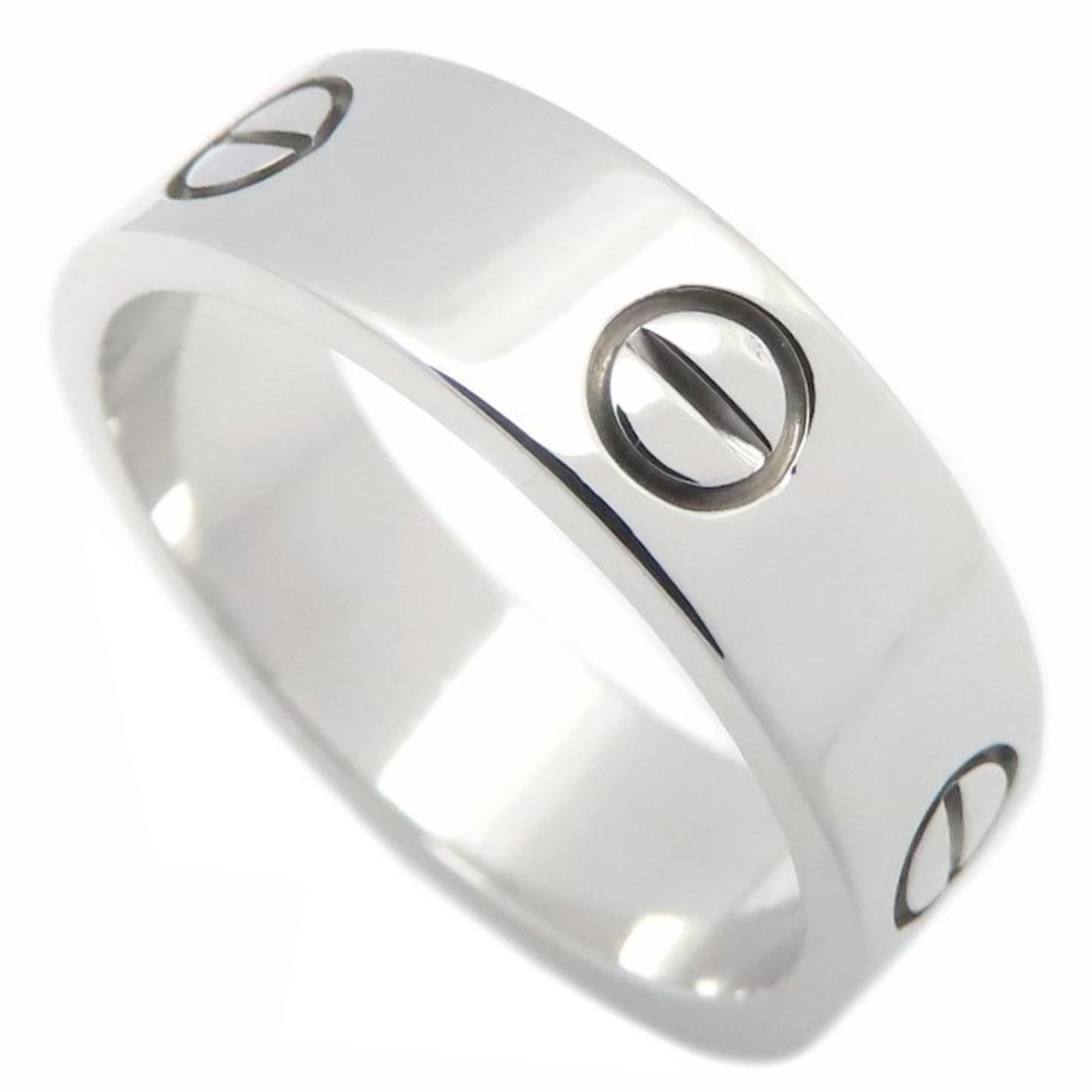 Cartier 18k White Gold Band Ring: Cartier 18k White Gold Band Ring Experience the timeless elegance of Cartier with this stunning 18k white gold band ring, crafted from high-quality materials and boasting a sleek, sophisticated design