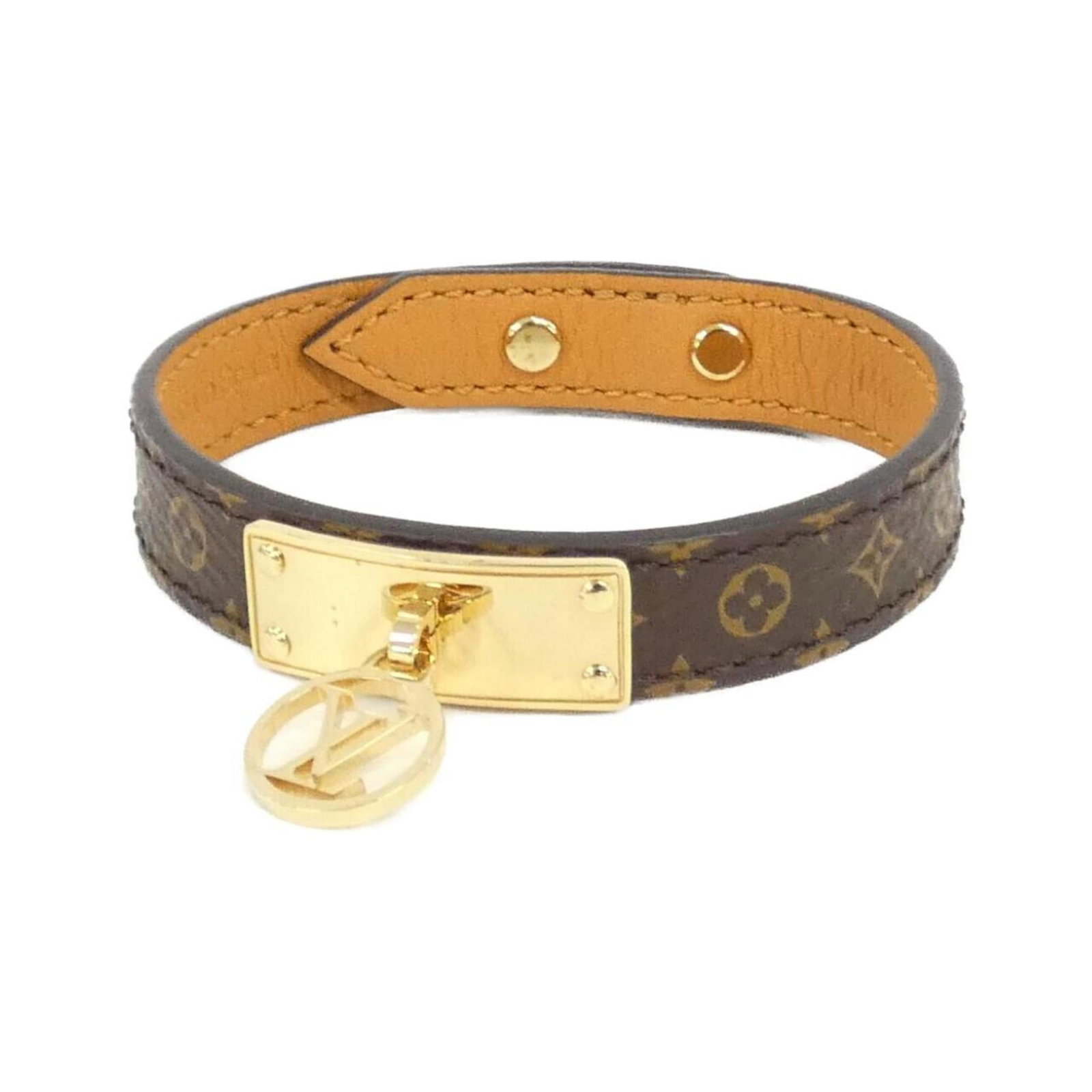 Louis Vuitton Canvas Charm Bracelet: Louis Vuitton Canvas Charm Bracelet Elevate your everyday style with the iconic Louis Vuitton Canvas Charm Bracelet, featuring a timeless design and versatile canvas material in rich Marron hue. This