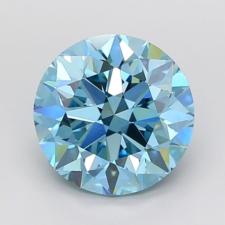 IGI Round 5.0ct Fancy Vivid Blue VVS2 Loose Lab Diamond: IGI Round 5.0ct Fancy Vivid Blue VVS2 Loose Lab Diamond Experience the breathtaking beauty of a Fancy Vivid Blue diamond, one of the rarest and most sought-after colors in nature. This exquisite 5.0ct