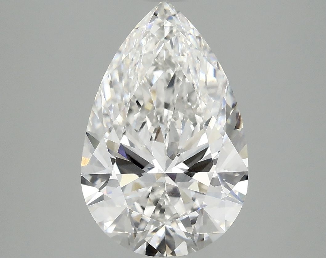 Loose Lab Diamond - IGI Pear 3.02ct F VVS2: Loose Lab Diamond - IGI Pear 3.02ct F VVS2 A rare and exceptional lab-grown diamond, this 3.02ct IGI-certified pear-cut gem boasts an impressive F color and VVS2 clarity, giving it a luminous brillian
