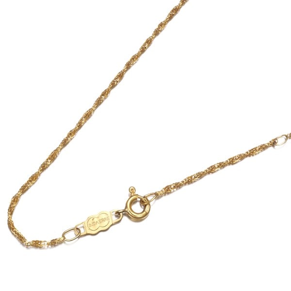 18k Yellow Gold 39cm Screw Chain Necklace: 18k Yellow Gold 39cm Screw Chain Necklace Elevate your elegance with this stunning 18k yellow gold screw chain necklace, expertly crafted in Italy to perfection. Its sleek and modern design makes it p
