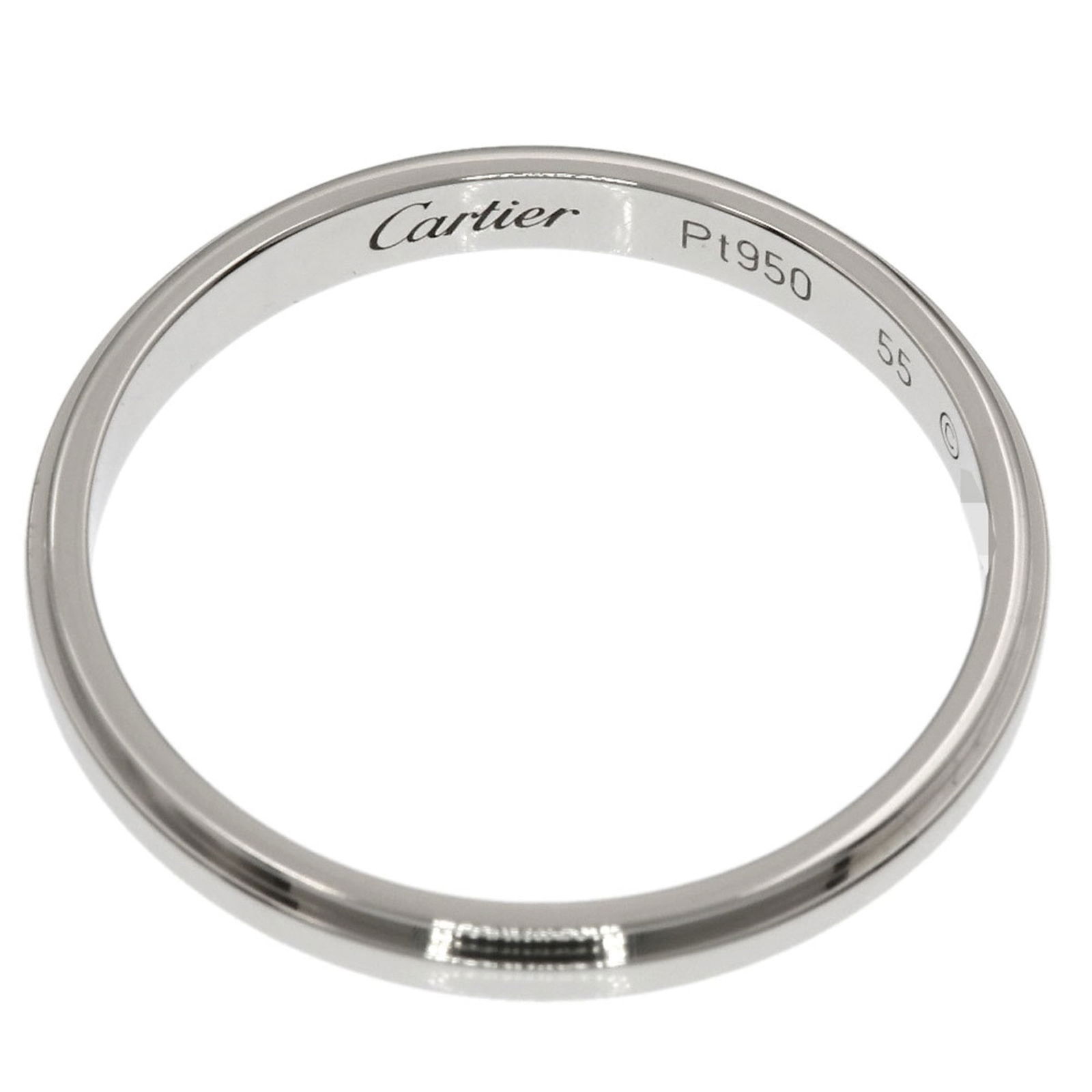 Cartier Platinum 950 Band Ring - 4