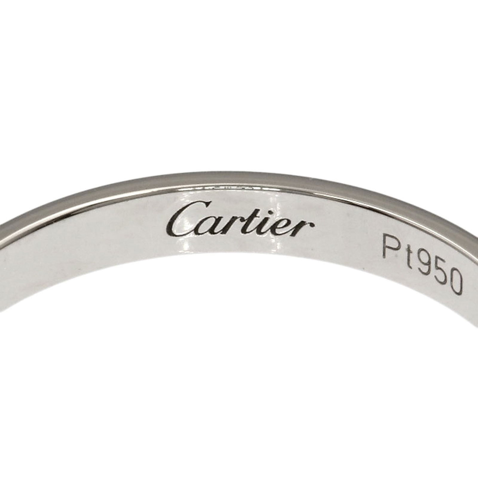 Cartier Platinum 950 Band Ring - 7