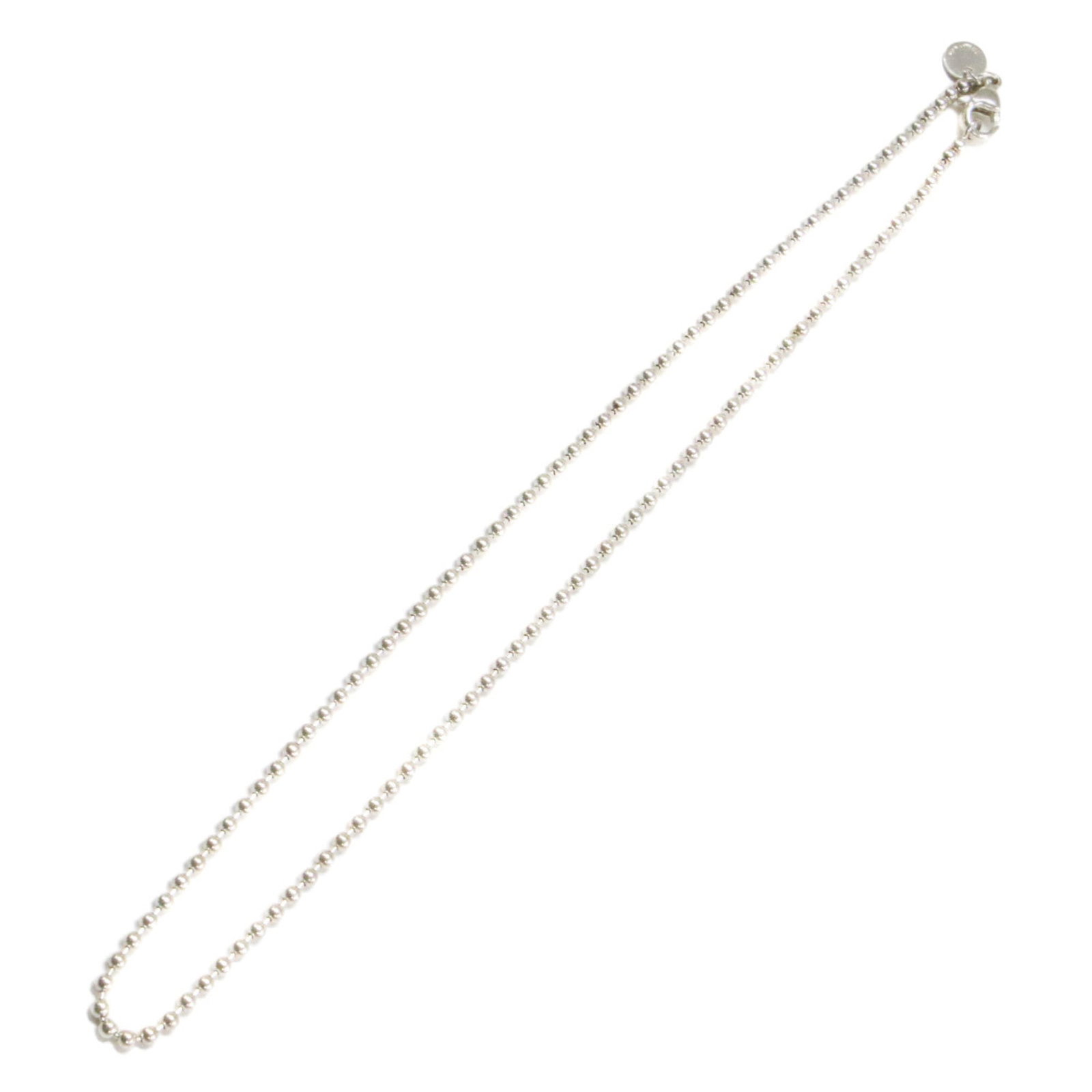 K4755 - TIFFANY&Co. Tiffany & Co. SV925 Ball Chain Necklace - Silver - Women's: K4755 - TIFFANY&Co. Tiffany & Co. SV925 Ball Chain Necklace - Silver - Women's Elegant and timeless, the Tiffany & Co. SV925 Ball Chain Necklace in silver is a classic accessory that exudes sophistica