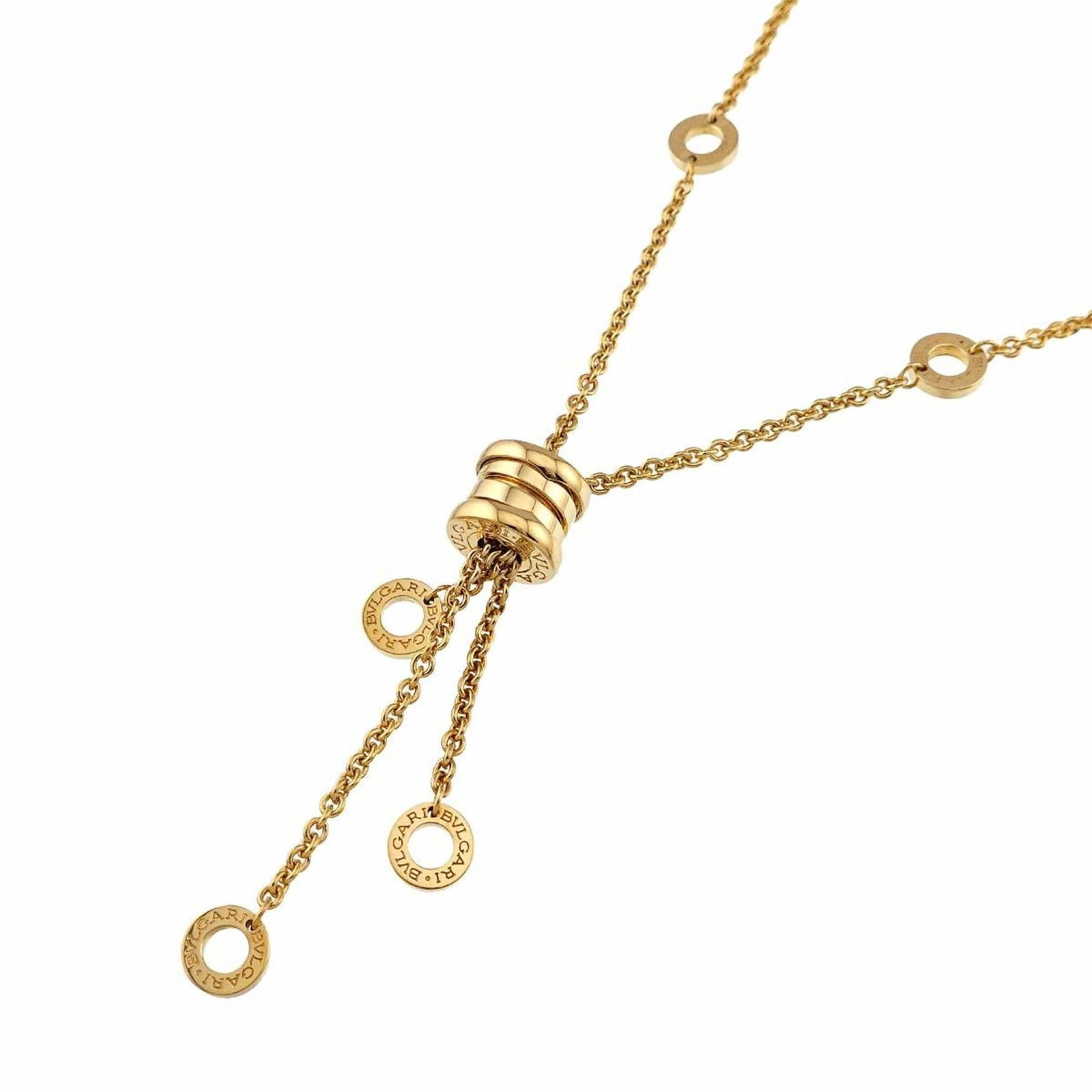 Bulgari BVLGARI B-Zero1 Element Necklace in 18K 750 Yellow Gold, 45cm.: Bulgari BVLGARI B-Zero1 Element Necklace in 18K 750 Yellow Gold, 45cm. Elevate your style with the BVLGARI B-Zero1 Element Necklace, a stunning 18K yellow gold piece that exudes sophistication and ele