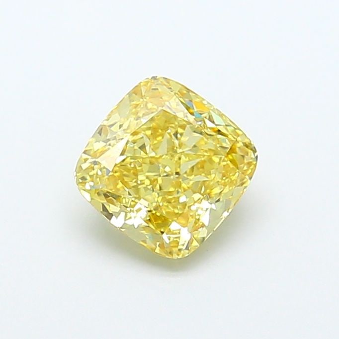 Loose Lab Diamond - IGI Cushion Modified 1.52ct Fancy Intense Yellow VVS2: Loose Lab Diamond - IGI Cushion Modified 1.52ct Fancy Intense Yellow VVS2 This exquisite loose lab diamond boasts an impressive 1.52 carat Fancy Intense Yellow color, showcasing a vibrant and rare hue