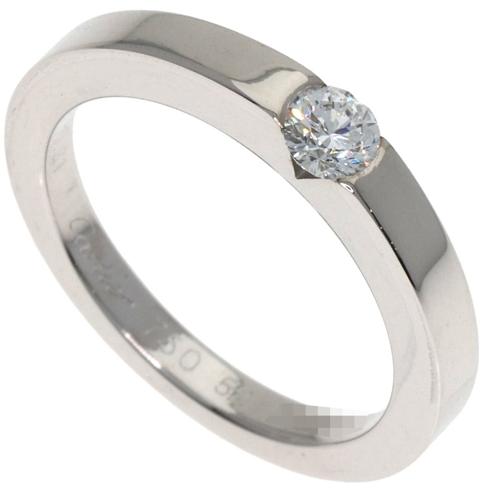 Cartier 18k White Gold Band Ring: Cartier 18k White Gold Band Ring A stunning Cartier band ring in 18k white gold, this elegant piece is perfect for adding a touch of sophistication to any outfit. With its classic design and high-qual