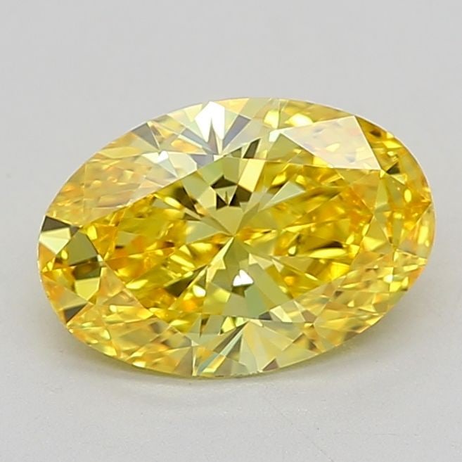 IGI Oval 1.08ct Fancy Vivid Yellow IF Lab Diamond: IGI Oval 1.08ct Fancy Vivid Yellow IF Lab Diamond Experience the brilliance of nature in a lab-grown wonder, our 1.08ct Fancy Vivid Yellow IF Lab Diamond shines with unparalleled clarity and color int