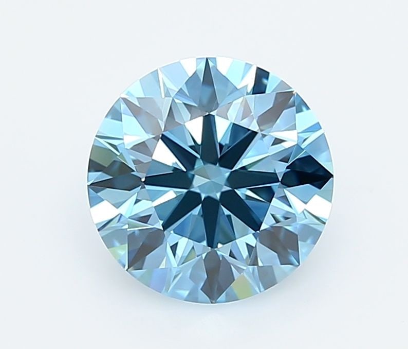 IGI Round 2.01ct Fancy Vivid Blue VVS1 Ideal Loose Lab Diamond: IGI Round 2.01ct Fancy Vivid Blue VVS1 Ideal Loose Lab Diamond Experience the breathtaking beauty of a Fancy Vivid Blue diamond, one of the rarest and most coveted colors in nature. This 2.01ct IGI-ce
