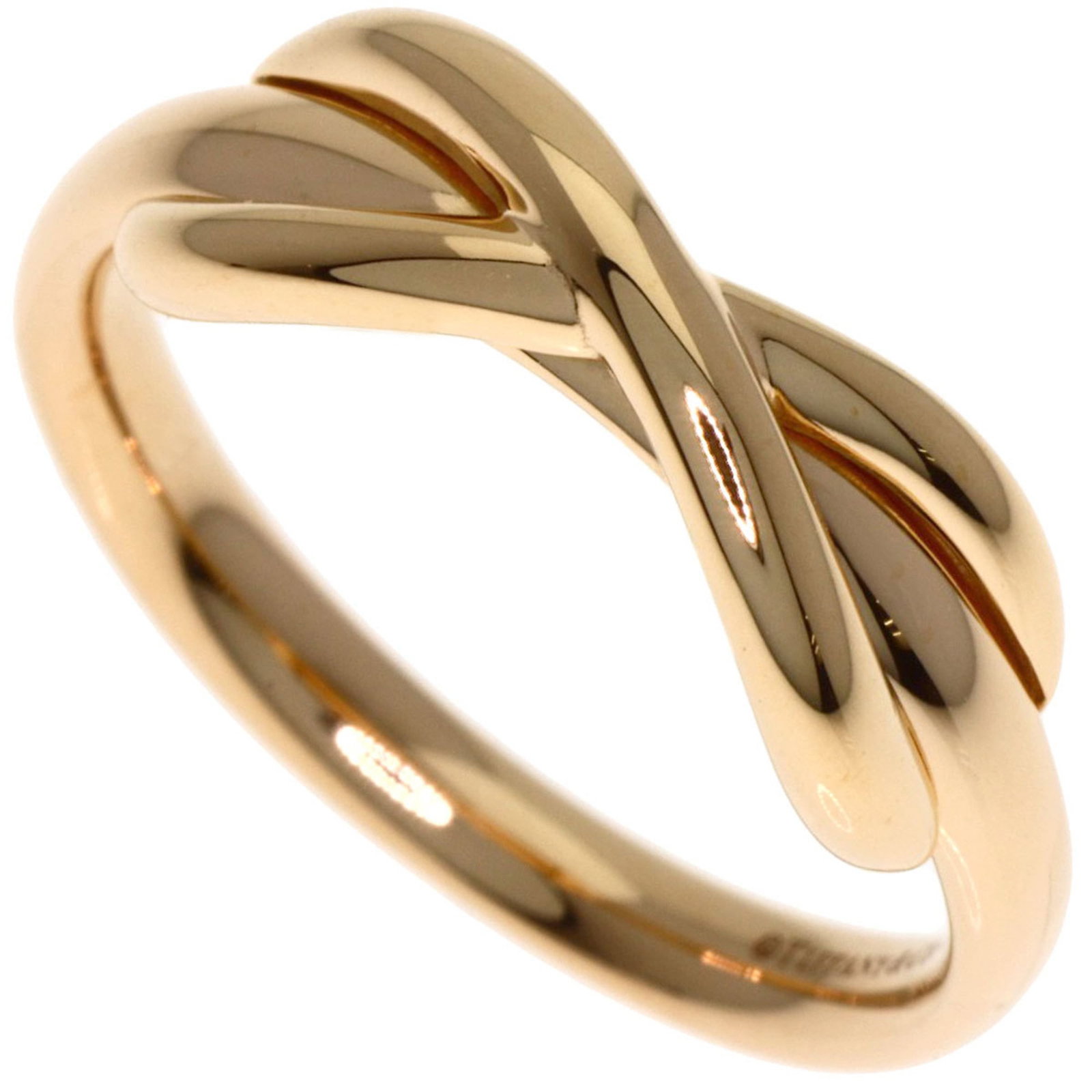 Pink Gold 18K Tiffany Band Ring: Pink Gold 18K Tiffany Band Ring Elegant and sophisticated, the Pink Gold 18K Tiffany Band Ring is a timeless piece of jewelry that exudes refinement. With its delicate 2.5mm width and 4g weight, this